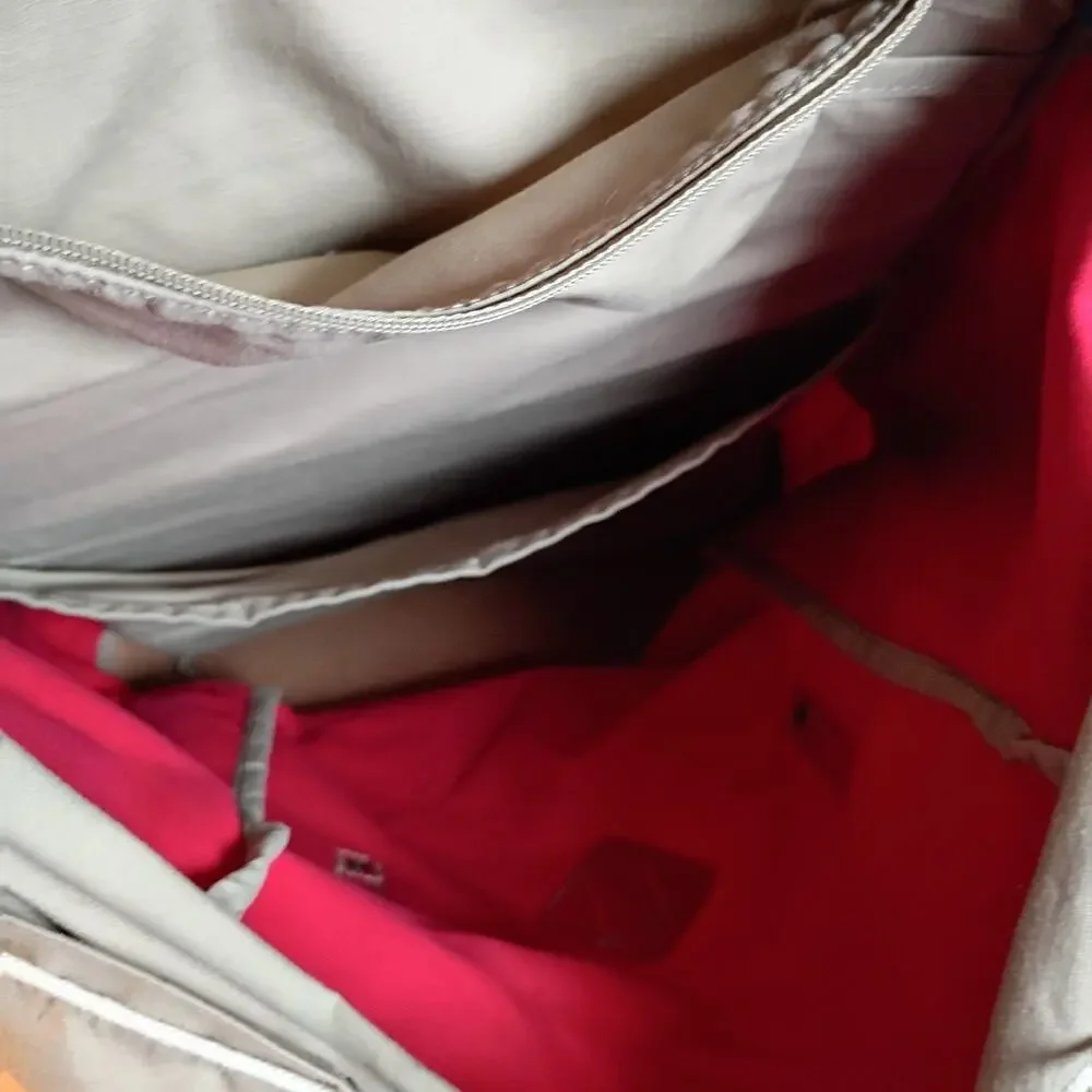 Fjallraven Rucksack No. 21 Large Backpack Red G-1000 Leather Hiking Daypack